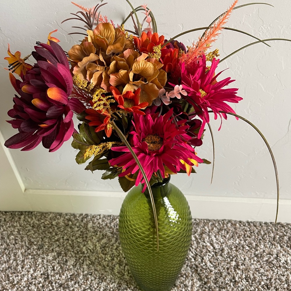 Vibrant Faux Fall Flowers - Picture 4 of 8